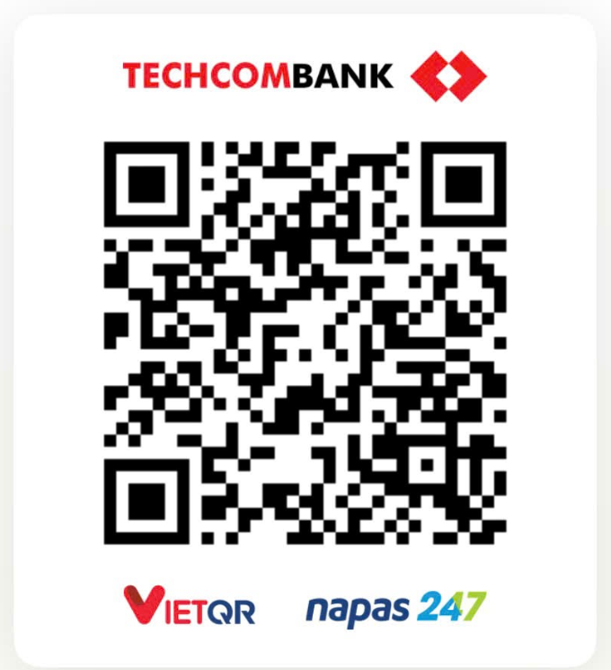 Mã QR chuyển khoản Techcombank cho Donate